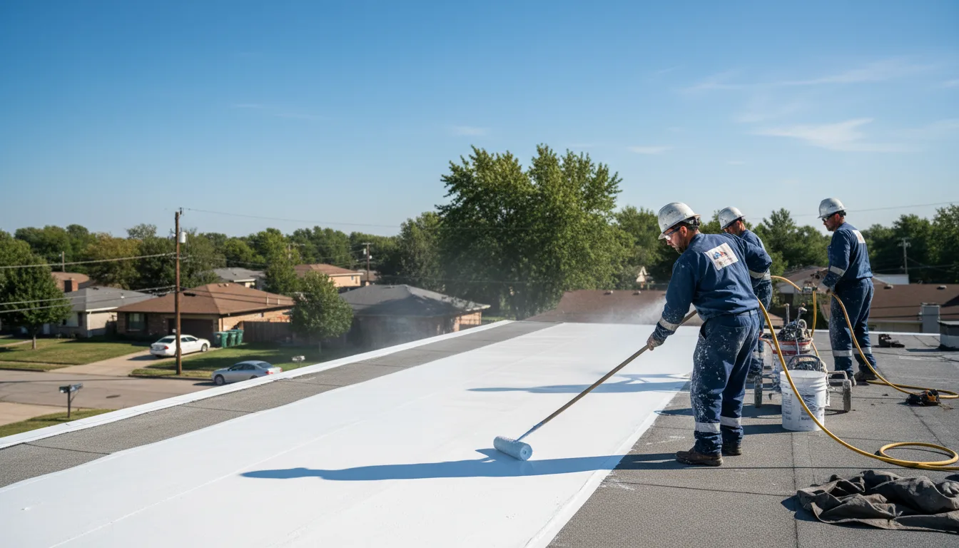 Commercial roof coating in Countyline, OK near me